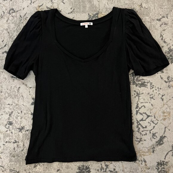 Sundry Tops - Sundry for Evereve Black Tshirt, Medium